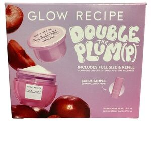 Glow Recipe Double the Plum(P)Set-includes Full size & refill & bonus sample NIB